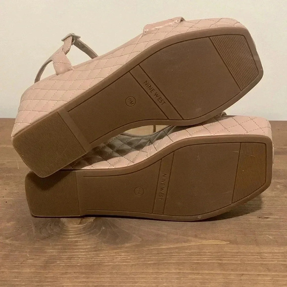 Women’s Nine West Nude Wedges Size 11M EUC - Picture 6 of 7